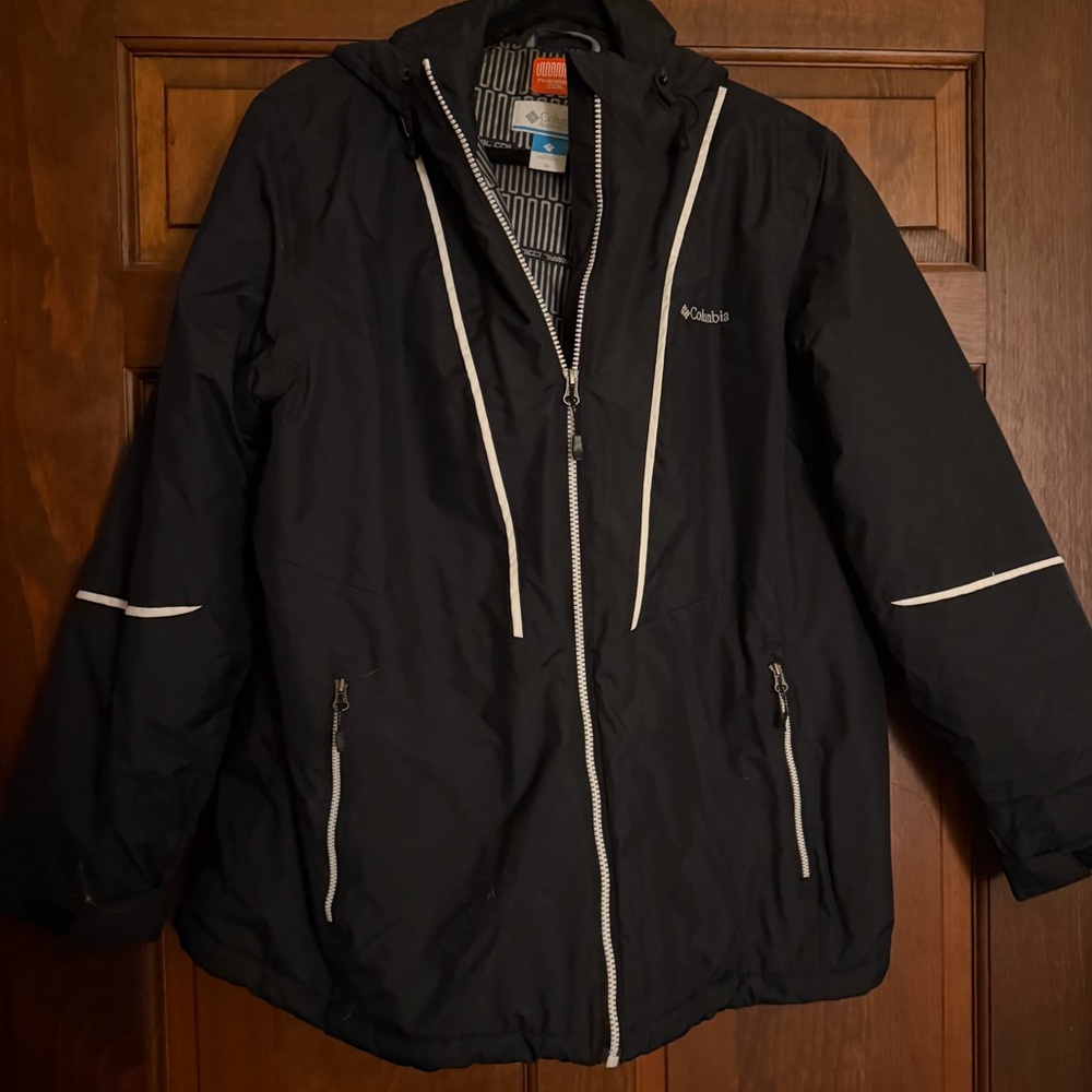 Columbia Black Jacket with White Accents